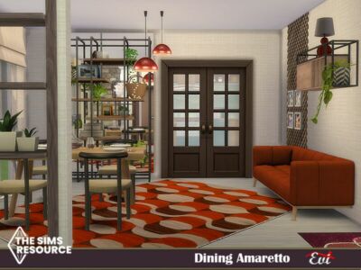 Dining Amaretto_Tsr Only CC By EVI Sims 4 CC