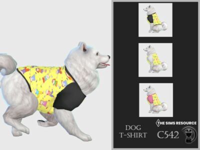 DOG T-Shirt C542 By Turksimmer Sims 4 CC