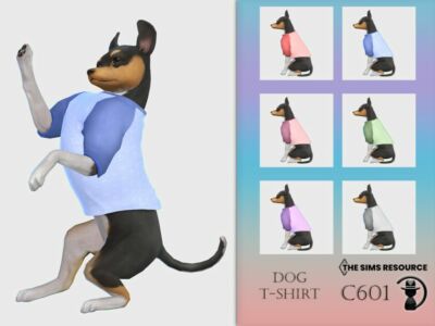 DOG T-Shirt C601 By Turksimmer Sims 4 CC