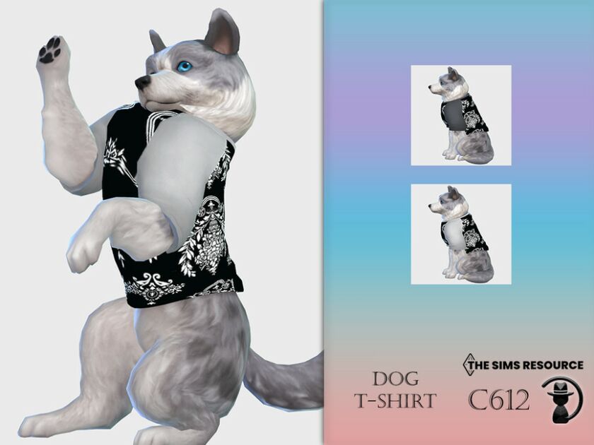 DOG T-Shirt C612 By Turksimmer Sims 4 CC