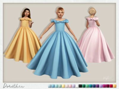 Dorothea Dress By Sifix Sims 4 CC