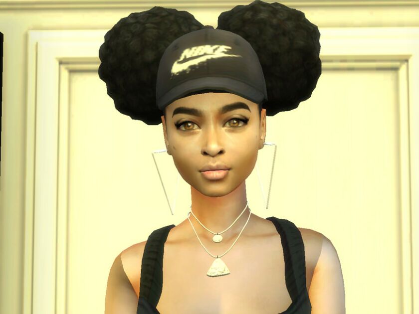 sims 4 cc double puff protective hairstyle by drteekaycee 2