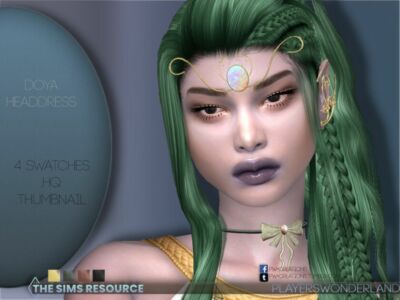 Doya Headdress By Playerswonderland Sims 4 CC