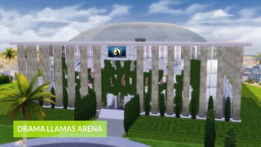 Drama Llamas Arena By Simooligan Sims 4 CC