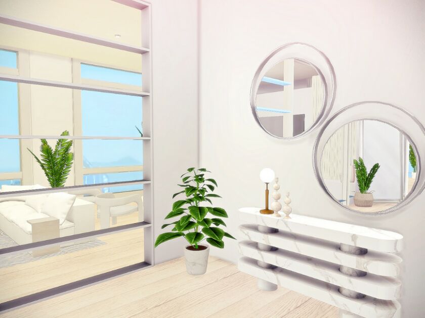 sims 4 cc dream modern entryway and hallway 5