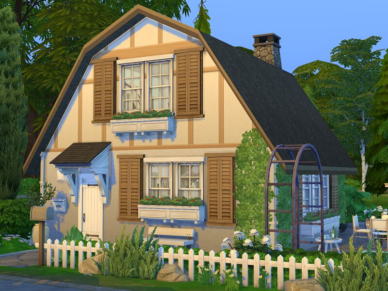 Dreamy Cottage Sims 4 CC