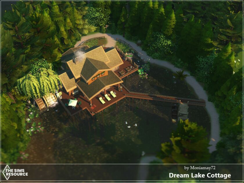 sims 4 cc dreamy lake cottage by moniamay72 3