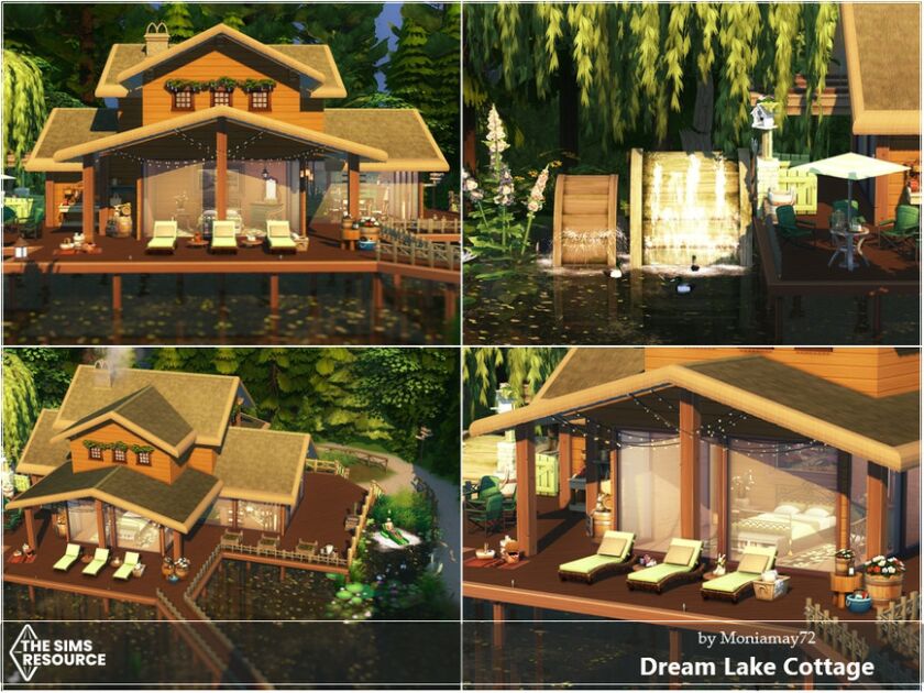 sims 4 cc dreamy lake cottage by moniamay72 4