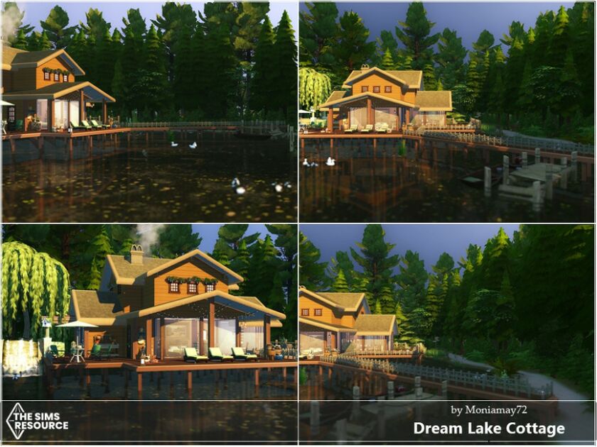 sims 4 cc dreamy lake cottage by moniamay72 5