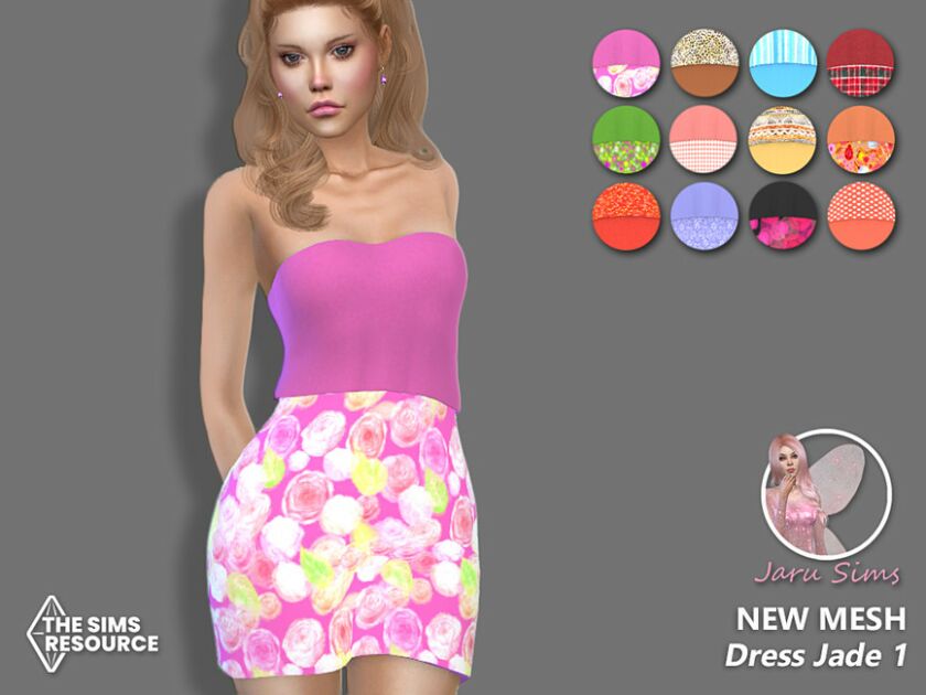 Dress Jade 1 – NEW Mesh Sims 4 CC