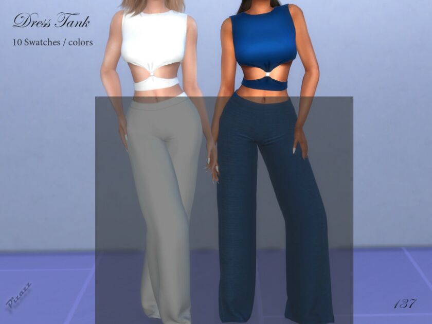 Dress Tank By Pizazz Sims 4 CC