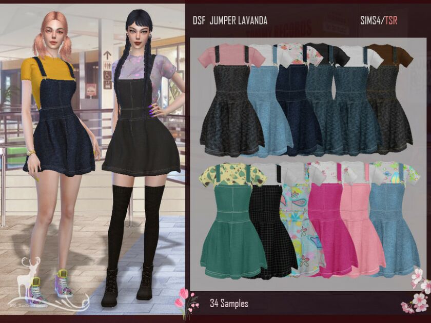 DSF Outfit Jumper Lavanda By Dansimsfantasy Sims 4 CC