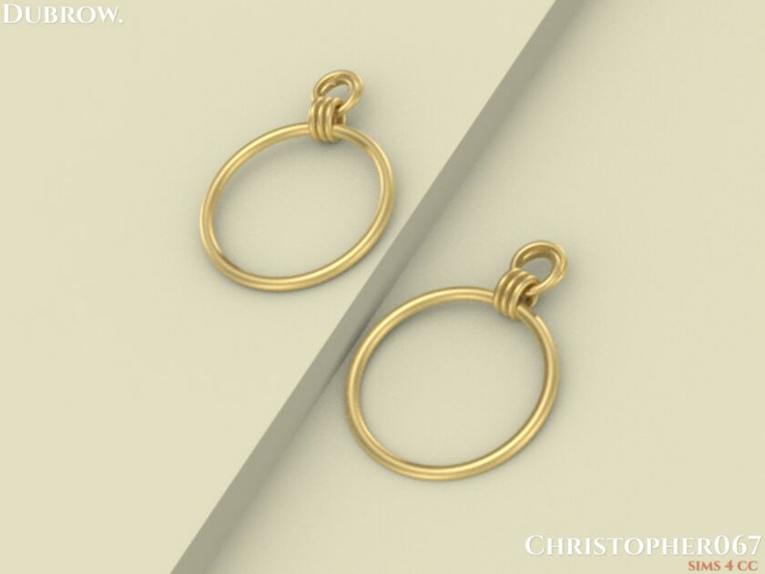 sims 4 cc dubrow earrings christopher067 by christopher067 3