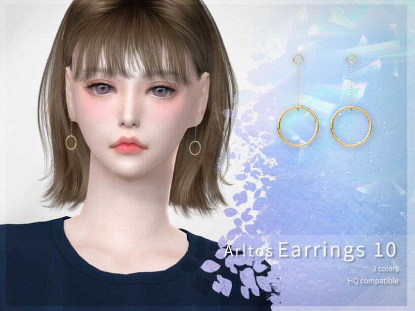 Earrings 10 By Arltos Sims 4 CC