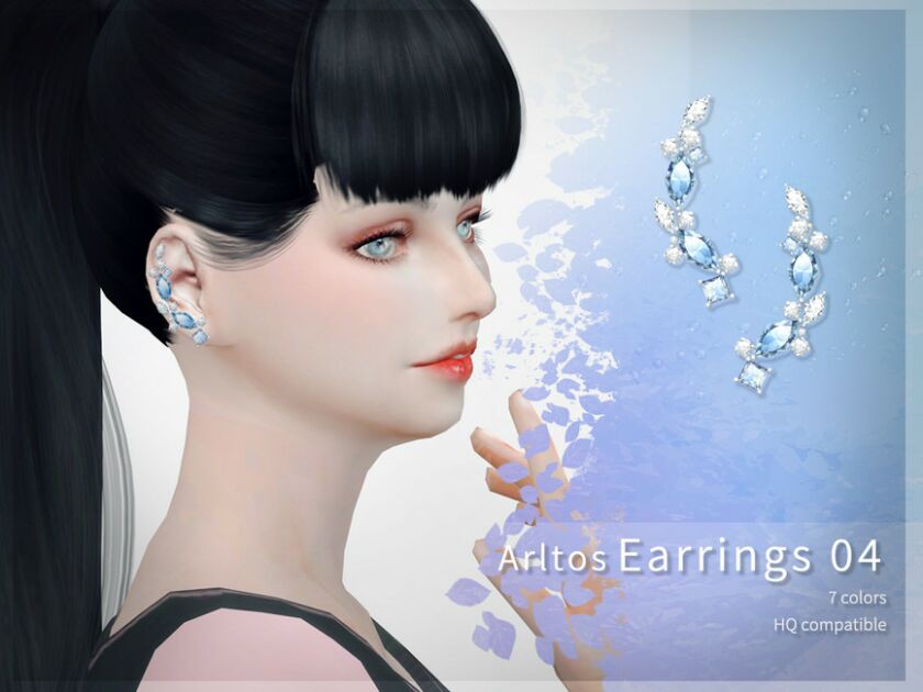 Earrings 4 By Arltos Sims 4 CC