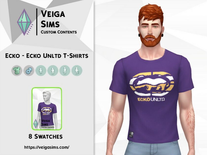 Ecko – Ecko Unltd T-Shirts Sims 4 CC