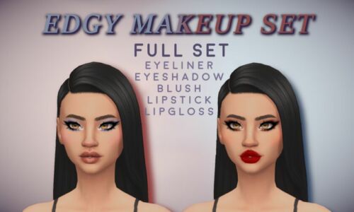 Edgy Makeup SET — Released Sims 4 CC