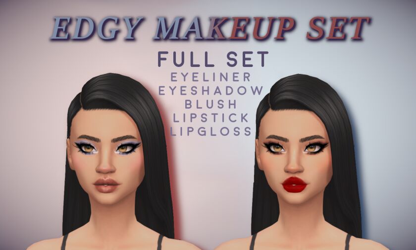 Edgy Makeup SET — Released Sims 4 CC