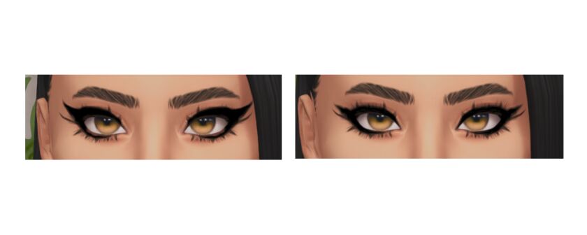 sims 4 cc edgy makeup set released 2