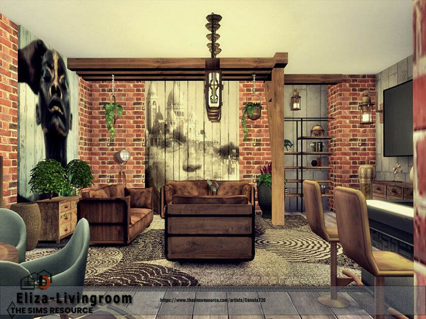 Eliza-Livingroom By Danuta720 Sims 4 CC