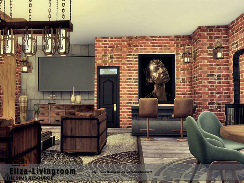 sims 4 cc eliza livingroom by danuta720 4