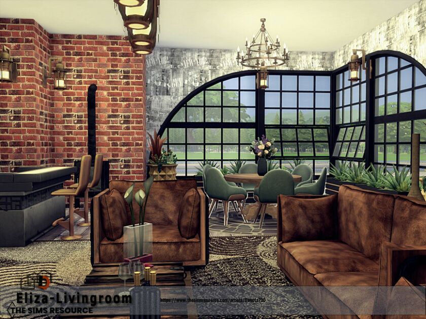 sims 4 cc eliza livingroom by danuta720 5