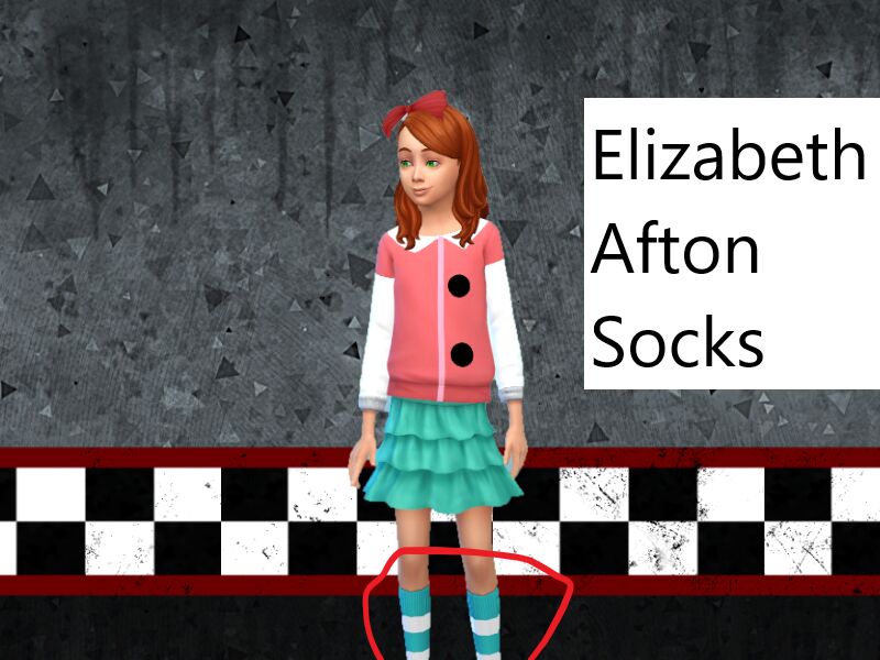 Elizabeth Afton Socks Sims 4 CC