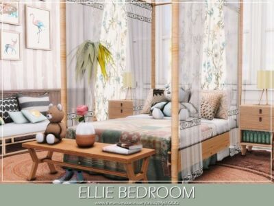 Ellie Bedroom By Mychqqq Sims 4 CC