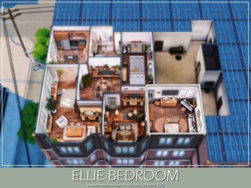 sims 4 cc ellie bedroom by mychqqq 7