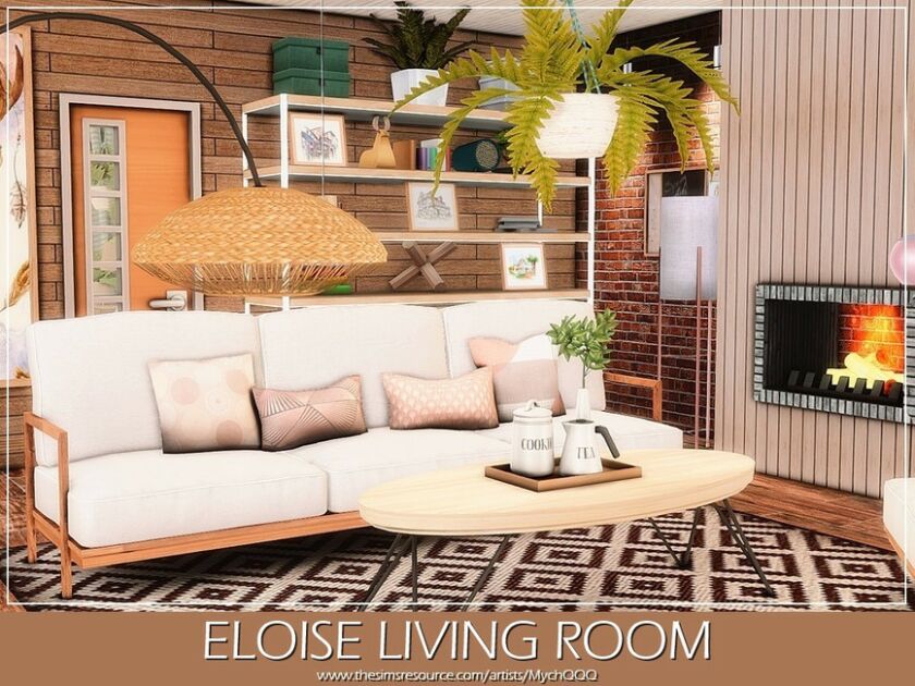 Eloise Living Room By Mychqqq Sims 4 CC