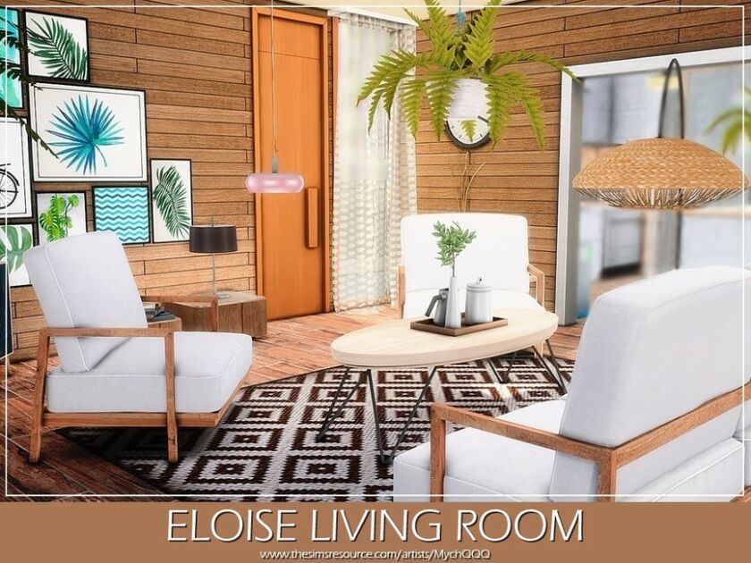 sims 4 cc eloise living room by mychqqq 4