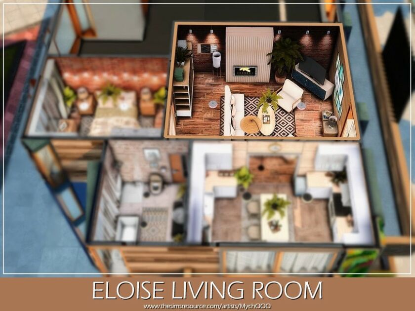 sims 4 cc eloise living room by mychqqq 5