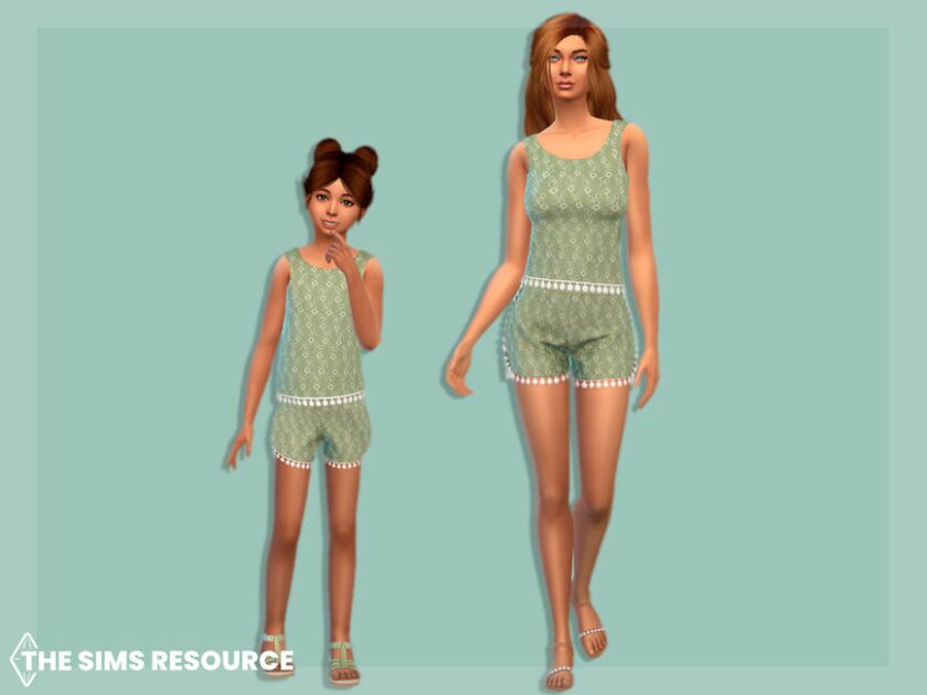 sims 4 cc embroidered shorts with lace child by mysteriousoo 2