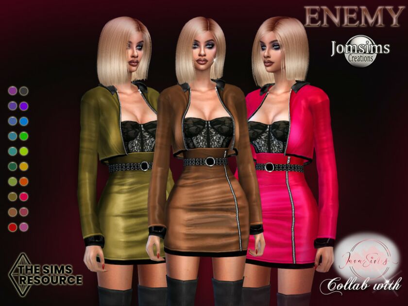 Enemy Outfit By Jomsims Sims 4 CC