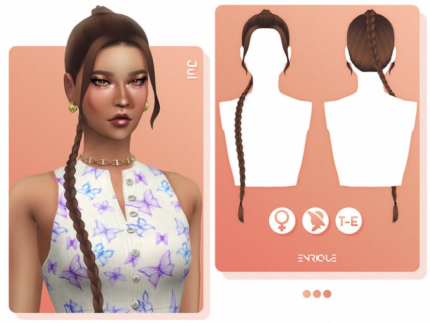 Enriques4 – JUL Hairstyle Sims 4 CC