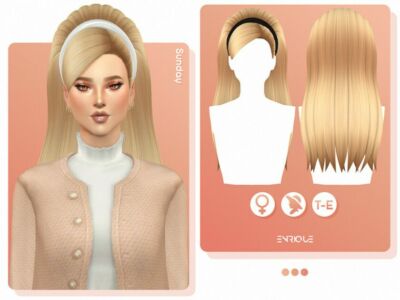 Enriques4 – Sunday Hairstyle By Enriques4 Sims 4 CC