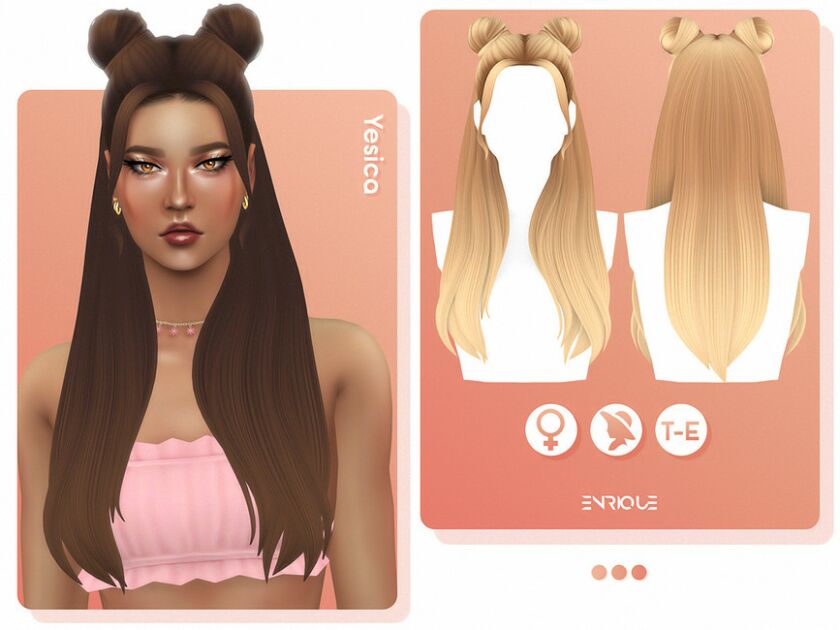 Yesica Hairstyle By Enriques4 Sims 4 CC