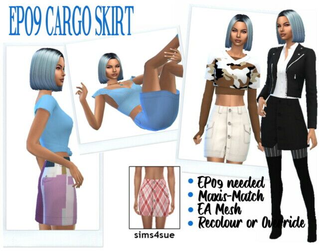 EP09 Cargo Skirt Sims 4 CC