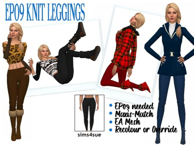 EP09 Knit Leggings Sims 4 CC