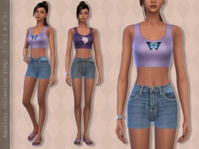 Equality TOP (Collab). By Pipco Sims 4 CC