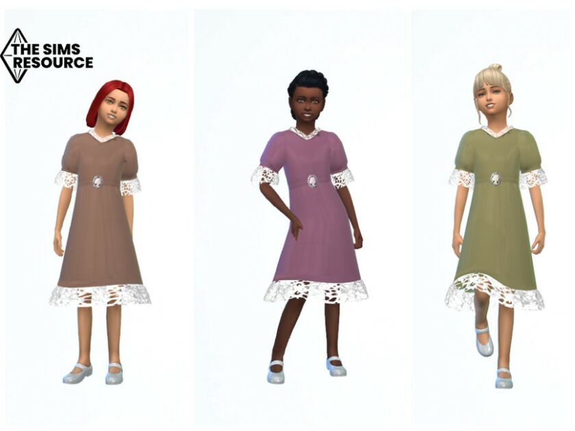 sims 4 cc erinaok girls cameo dress 0905 by erinaok 2