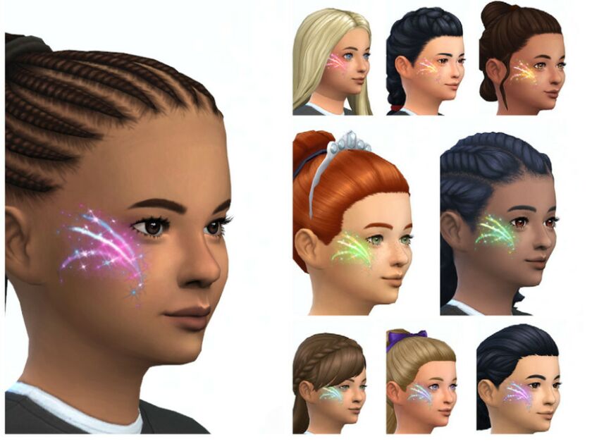 Erinaok Kid’S Face Paint 1013 By Erinaok Sims 4 CC