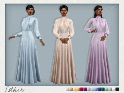 Esther Dress By Sifix Sims 4 CC