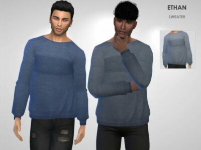 Ethan Sweater By Puresim Sims 4 CC