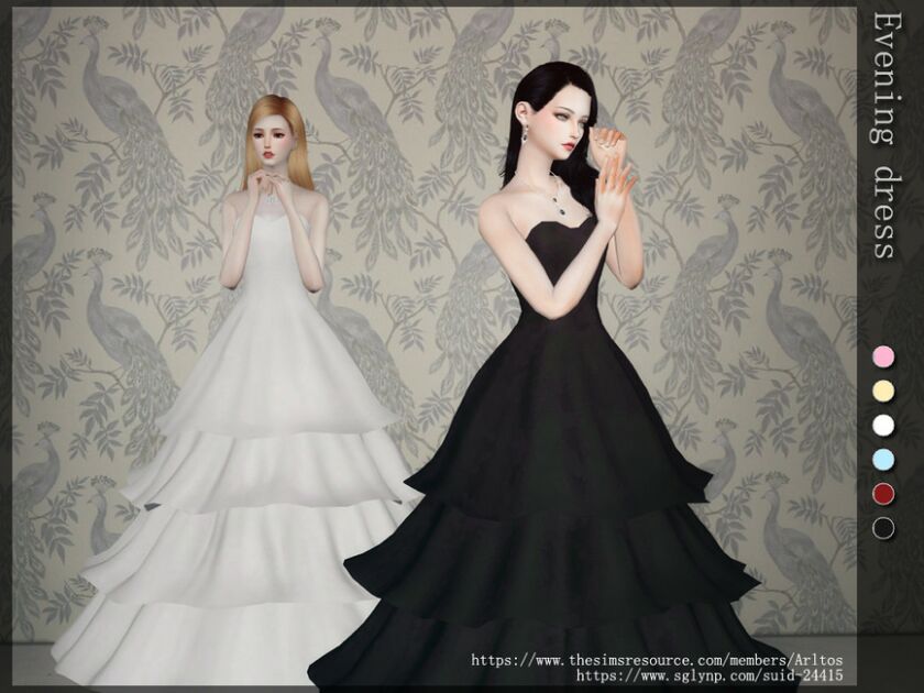 Evening Dress By Arltos Sims 4 CC