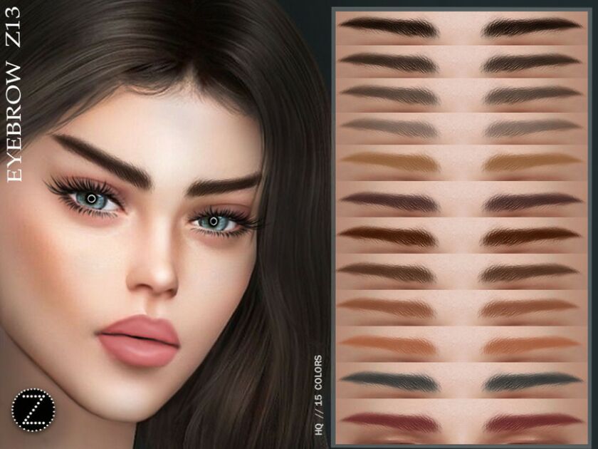 Eyebrow Z13 By Zenx Sims 4 CC