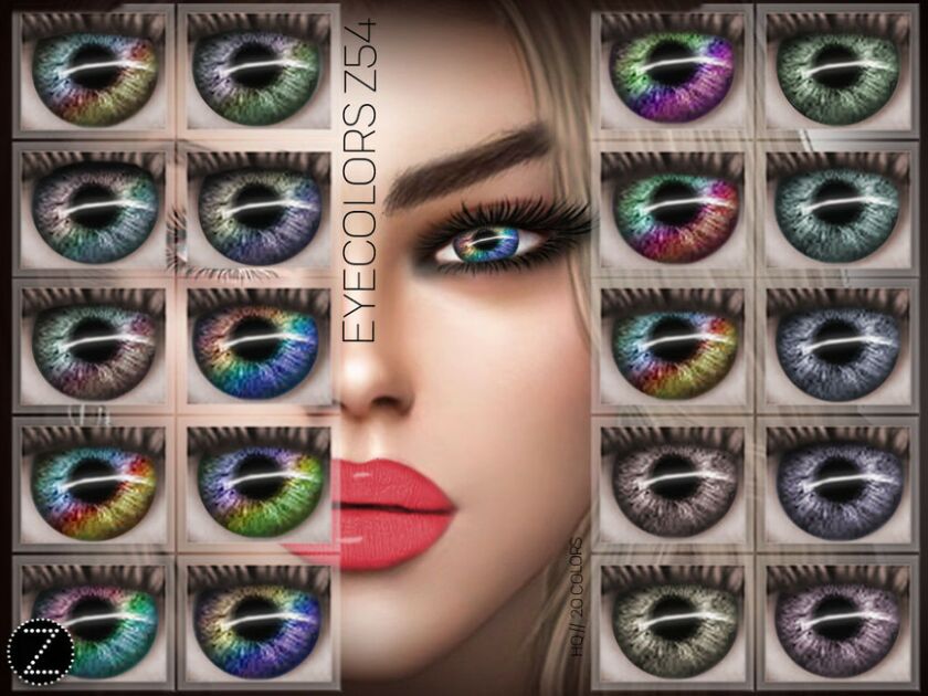 Eyecolors Z54 By Zenx Sims 4 CC