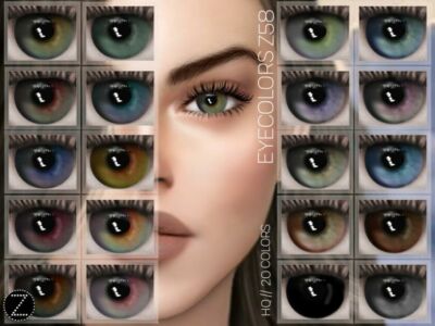 Eyecolors Z58 By Zenx Sims 4 CC