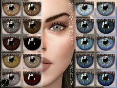 Eyecolors Z59 By Zenx Sims 4 CC