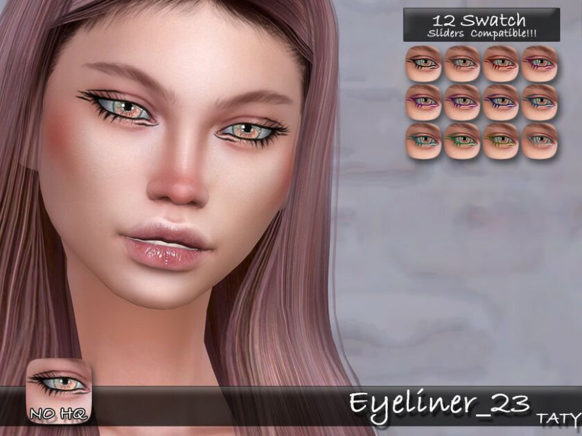 Eyeliner 23 By Tatygagg Sims 4 CC